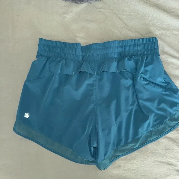 Mesh Racer Teal Women's 4 inch Shorts - Picture 3 of 5